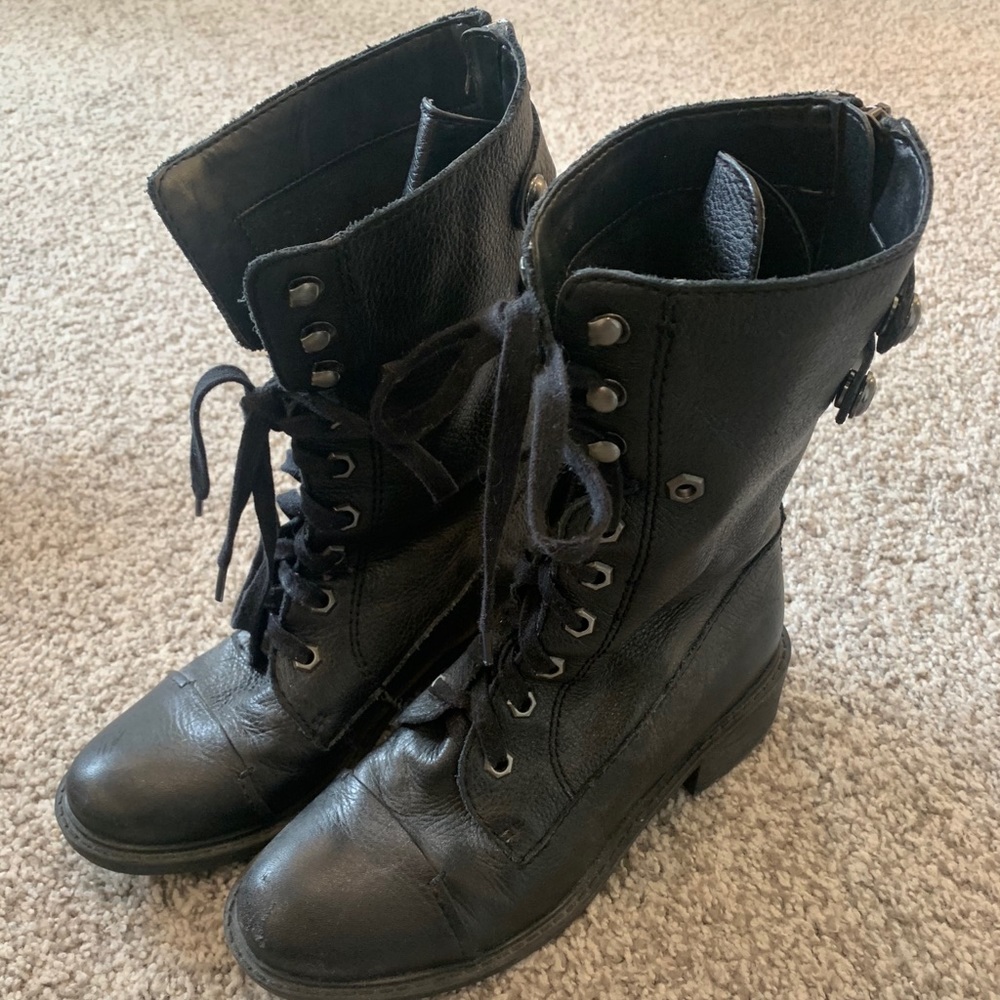 Sam Edelman Combat Lace Up Boots